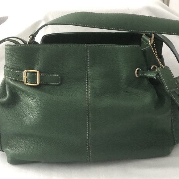 Vintage Maxx New York Leather Bag, Deep Green, New - Picture 2 of 10